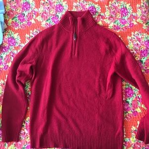 J.Crew red wool men’s sweater